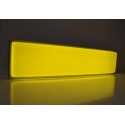 Plaque d'enseigne lumineuse LED jaune vif pour camion