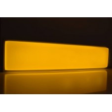 Plaque d'enseigne lumineuse LED jaune chaud pour camion