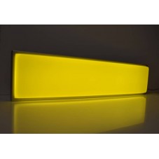 Plaque d'enseigne lumineuse LED jaune vif pour camion