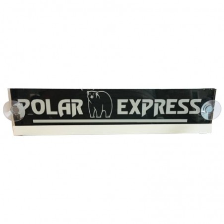 Enseigne lumineuse LED RGB Polar Express 30 x 6 cm pour Pare brise Camion