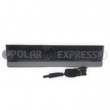 Branchement allume cigare Enseigne lumineuse LED RGB Polar Express 30 x 6 cm pour Pare brise Camion