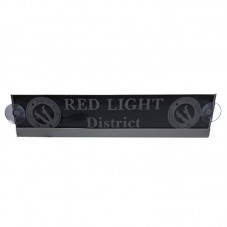 Enseigne lumineuse LED RGB Red Light District 30 x 6 cm pour Pare brise Camion