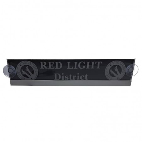 Enseigne lumineuse LED RGB Red Light District 30 x 6 cm pour Pare brise Camion