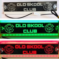 Eclairages Enseigne lumineuse LED RGB Old Skool Club 30 x 6 cm pour Pare brise Camion