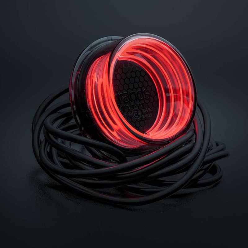 Module Bouliche LED rouge fumé FOR9T Geo pour Camion Feu Suédois 10...