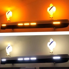 2 Bonhommes Bibendum lumineux sur visière de camion