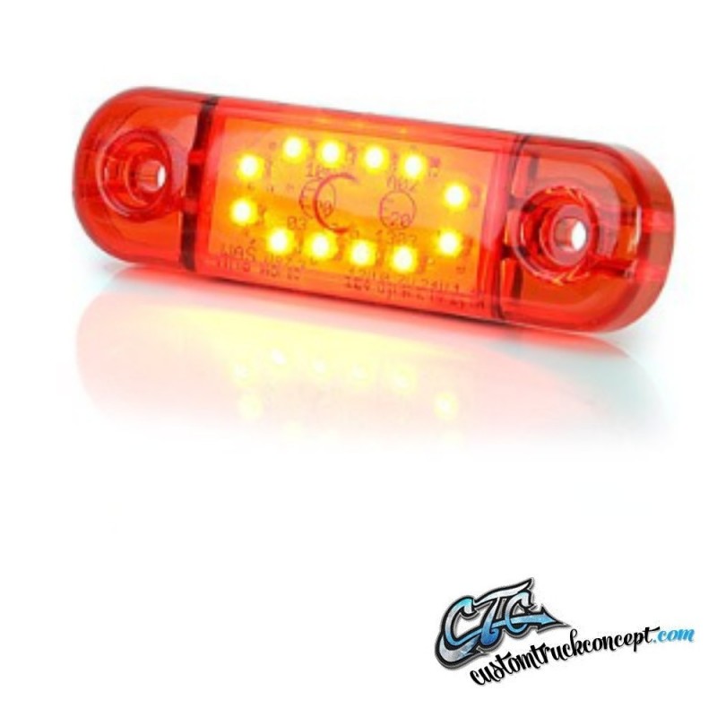 Position Lumière Rouge Slim 12 LED 9-36V IP68. E-mark. Position Lumière Rouge Slim 12 LED 9-36V IP68. E-mark.