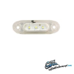 Pos Light SLD LED blanche, verre blanc. 79x26mm 5m câble