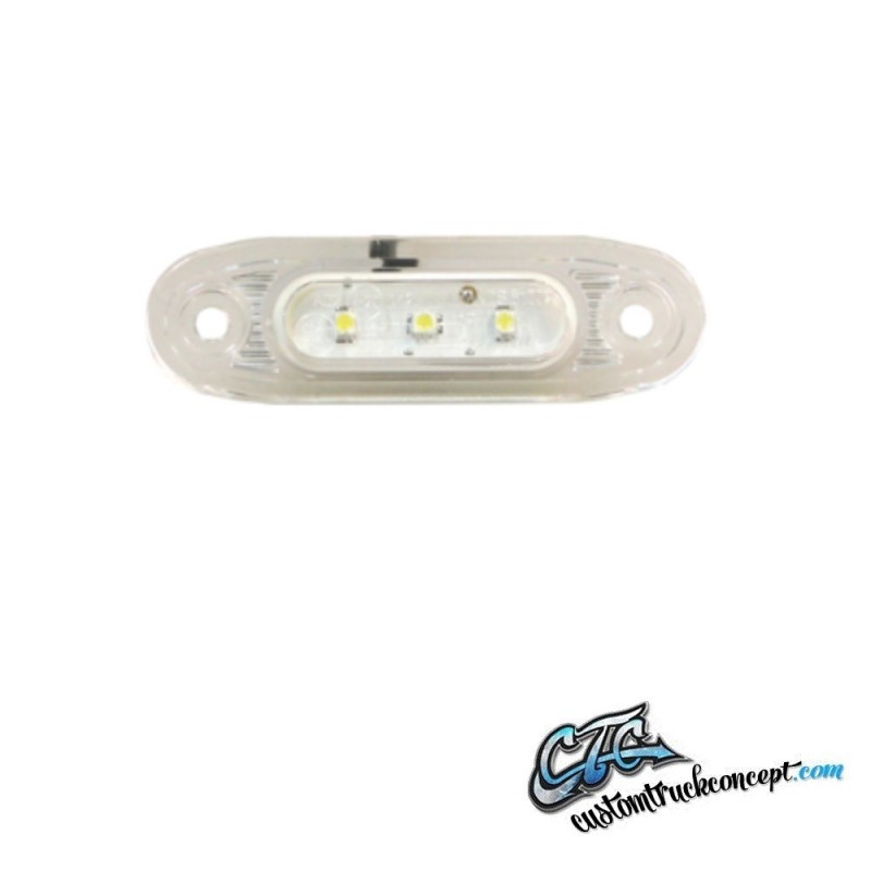 Pos Light SLD LED blanche, verre blanc. 79x26mm 5m câble Pos Light SLD LED blanche, verre blanc. 79x26mm 5m câble