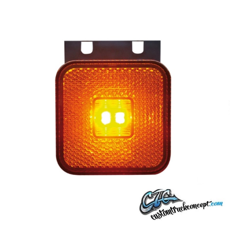Marqueur latéral LED 12-24V incl. équerre E-approuvé Marqueur latéral LED 12-24V incl. équerre E-approuvé