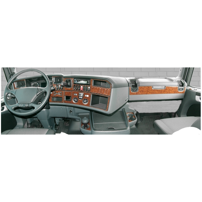 HABILLAGE TABLEAU DE BORD SCANIA R CLIM AUTOMATIQUE NOYER HABILLAGE TABLEAU DE BORD SCANIA R CLIM AUTOMATIQUE NOYER
