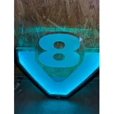 PLAQUE LED V8 RGB POUR CAMION BLEU CLAIR