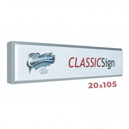 ENSEIGNE CAISSON LUMINEUX CLASSIC 105 X 20