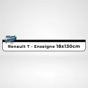 Enseigne lumineuse Renault T LED Poids Lourd 18 x 130 cm