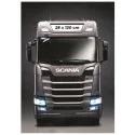 ENSEIGNE LUMINEUSE LED EXTRA PLATE CAMION SCANIA NTG S ET R CABINE HAUTE 28 x 120 cm