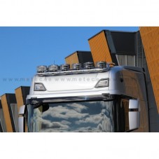 RAMPE DE TOIT INOX TOP SCANIA NEXT GENERATION PRE CABLEE 6 SORTIES + LEDS