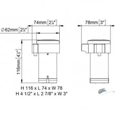 KLAXON BASURI AVEC COMPRESSEUR 24 VOLTS ET RACCORDS