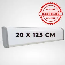 Enseigne Caisson lumineuse fine 20 x 125 cm pour Camion