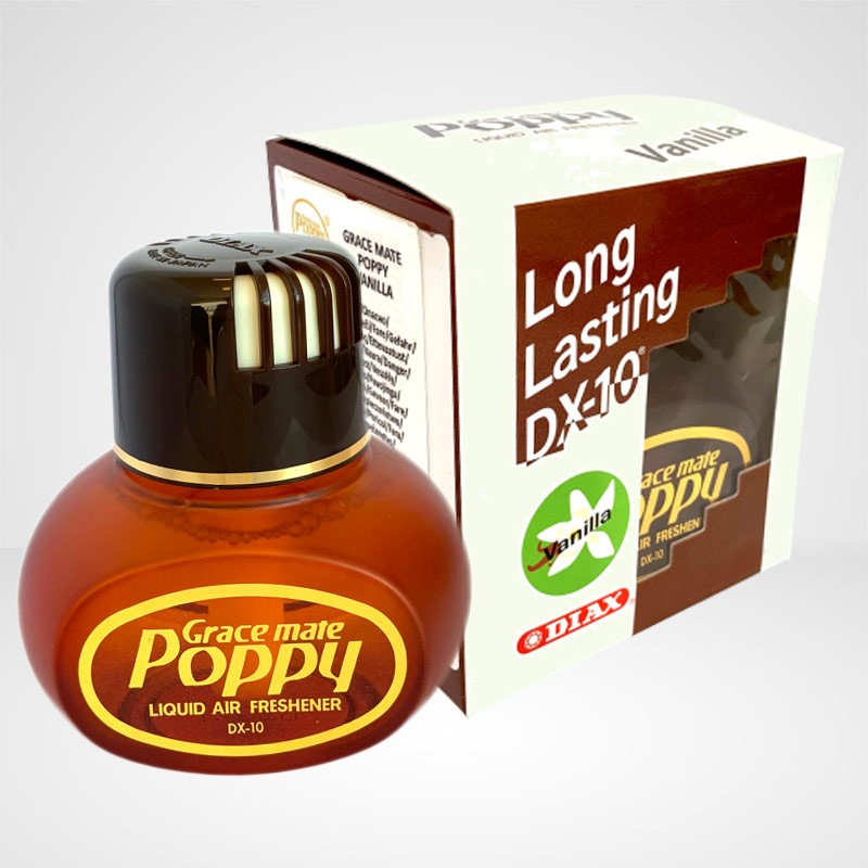 Poppy Original désodorisant Parfum Vanille 150ml Flacon Grace Mate