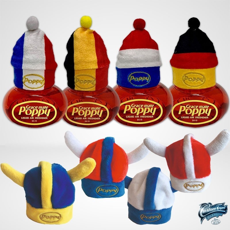 Chapeau Poppy pour Camion 8 bonnets au choix avec France et Belgiqu
