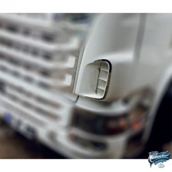 Entourages inox Aérations latérales Scania 2004-2010 chromés