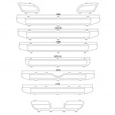 Entourage Grille calandre inox pour Scania R500 cabine large avec capteur