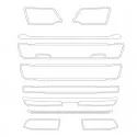 Habillages inox grille calandre Scania S-450 pour veilleuses