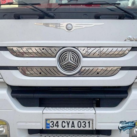 Intérieur grille calandre Mercedes AXOR 2011-2016 en inox chromé