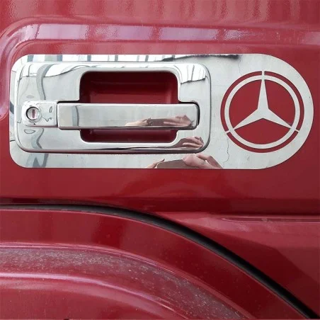 Entourages couvre poignée Mercedes Axor en inox chromé