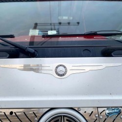 Entourage Logo de calandre Mercedes Axor en inox chromé