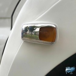 Entourages de clignotants Mercedes Axor en inox chromé