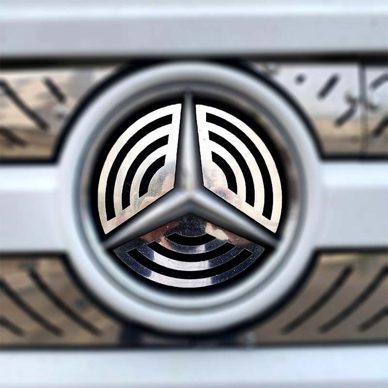 Intérieur de logo Mercedes Axor en inox chromé Accessoire en Acier