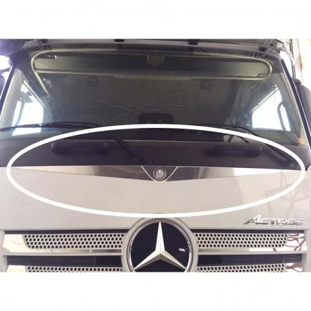 Entourages inox logo Mercedes Actros MP4 en 3 pièces