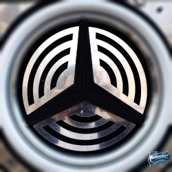 Intérieur de logo Mercedes Actros MP2 MP3 en inox chromé