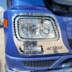 Grilles inox pour phares Mercedes Actros MP3
