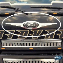 Entourage inox de logo Ford Cargo 2019 et avant