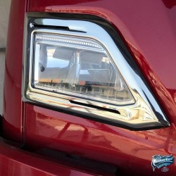 Habillages inox Phares cabine Topline Scania S R New Generation 2017 et plus