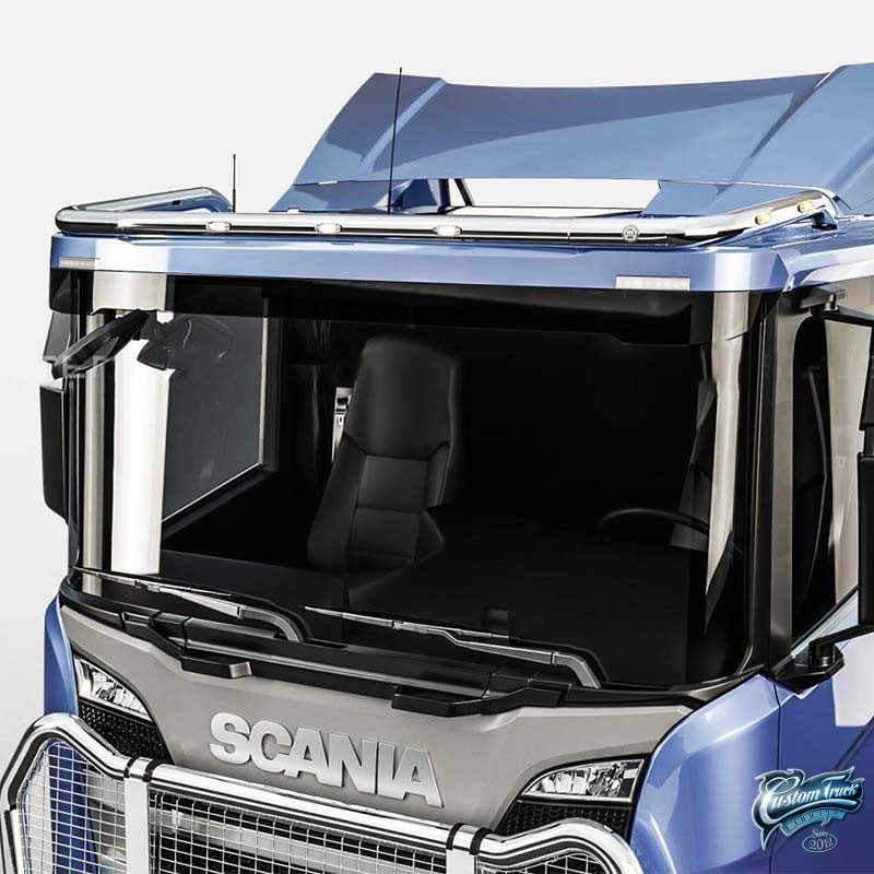 Rampe de toit inox Scania Next Generation R toit bas pré-câblée 6 s