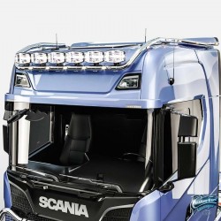 Rampe de toit inox Scania Next Generation pré-câblée 6 sorties avec LEDS modèle Hydra