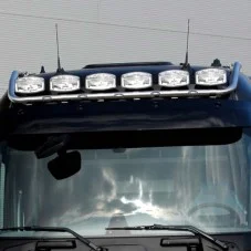 Rampe de toit inox Renault T High Cab pré-câblée 6 sorties option LEDS