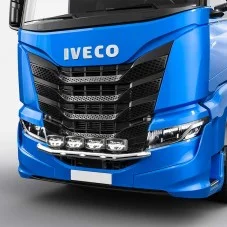 Rampe de calandre inox Iveco S-Way avec LEDS modèle City