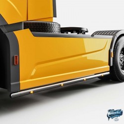 Rampes inox sous carénages Ford F-Max 2020 avec LEDS empattement 3600mm