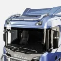 Rampe de toit inox Scania Next Generation avec barres Leds pré-câblée toit Normal et Haut