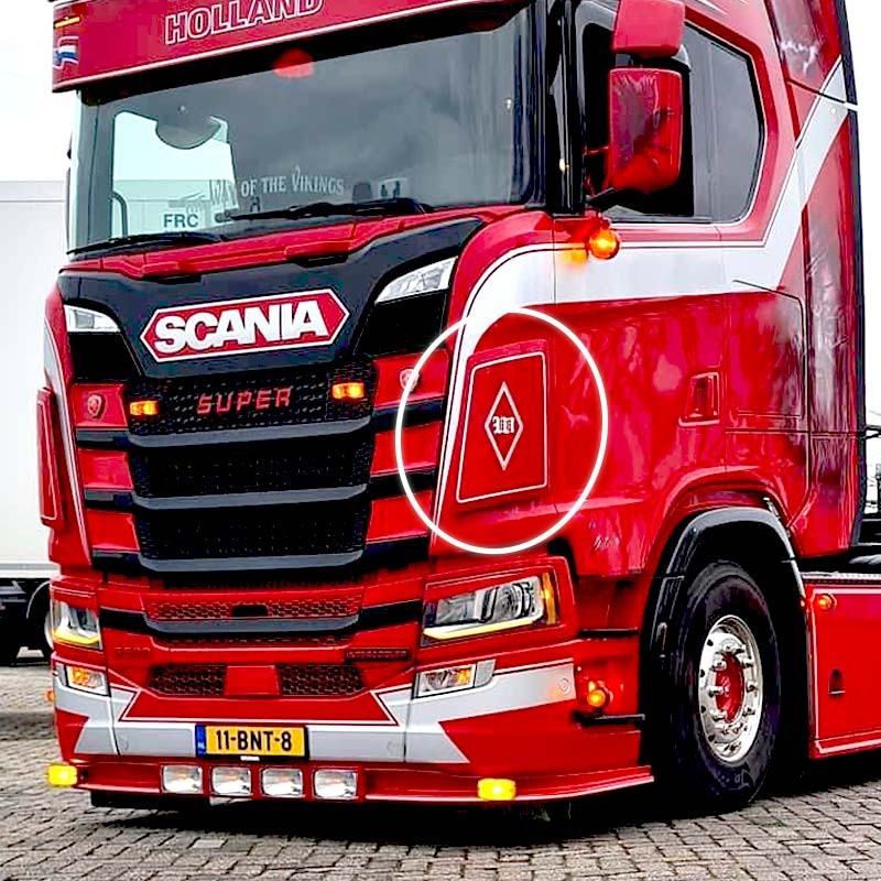 Déflecteurs de calandre Scania R New Generation petits modèles Se v