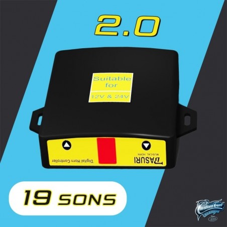BASURI® 4.0 Edition  Control Box 22 Melodies, Baby Shark, 12/24V
