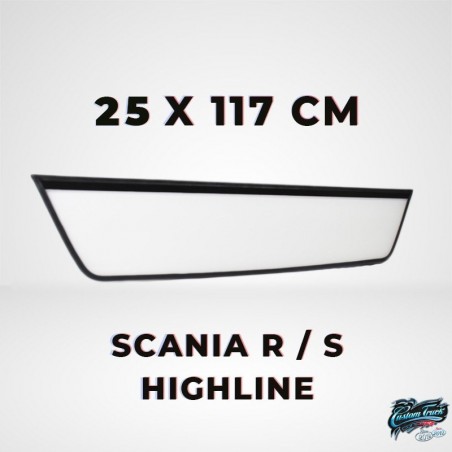 Jeu de bavettes noir Scania Next Gen. /texte blanc origine +