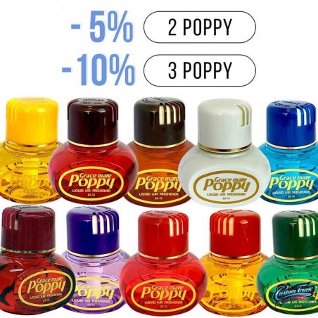 Remise Poppy Original désodorisant 11 Parfums au choix 150ml