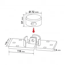 Cadenas rond Remorque et Container de Camion