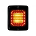 Feu carré arrière / stop / veilleuse Dark Knight IZE LED orange