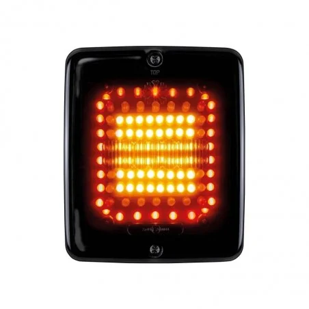 Feu carré arrière / stop / veilleuse Dark Knight IZE LED orange